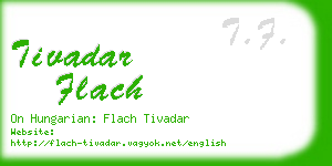 tivadar flach business card